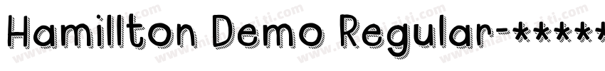 Hamillton Demo Regular字体转换